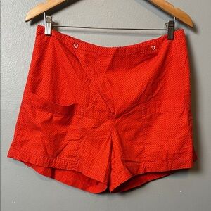 Vintage Marshalls Field & Company Red black dotted unisex Shorts size Large
